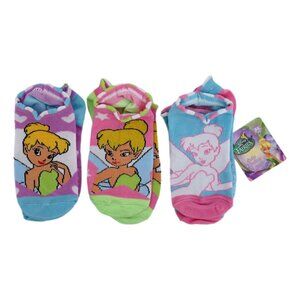 Planet Sox Disney Fairies  3 Pairs, Size 6-8, Shoe Size 10.5 - 4